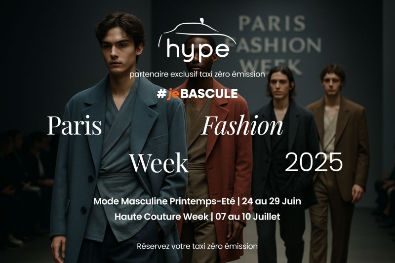 Paris Fashion Week, [...], fait le choix du taxi Premium zéro émission